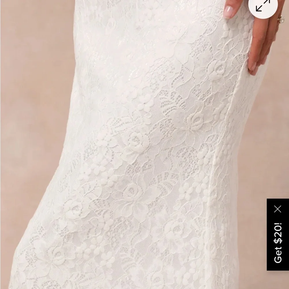 NWT Elegant White Strapless Dress - Picture 4 of 5